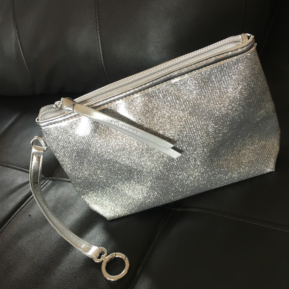 Burberry Silver Clutch